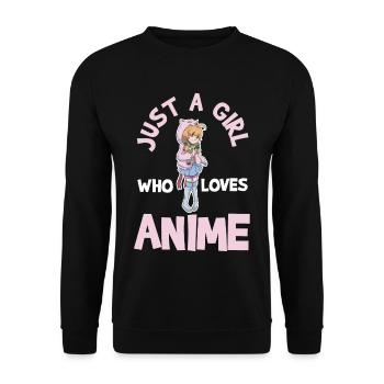 Anime - Sweat-shirt Unisexe - noir - Devant - Alina (178cm) & Michal (187cm)