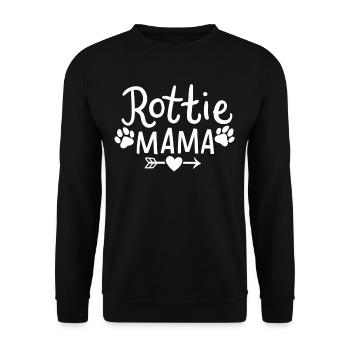 rottweiler - Sweat-shirt Unisexe - noir - Devant - Alina (178cm) & Michal (187cm)