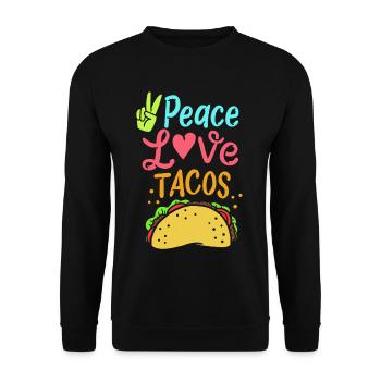 Taco - Unisex Pullover - Schwarz - Vorne - Alina (178cm) & Michal (187cm)
