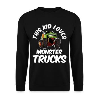 Monstertruck - Unisex Pullover - Schwarz - Vorne - Alina (178cm) & Michal (187cm)