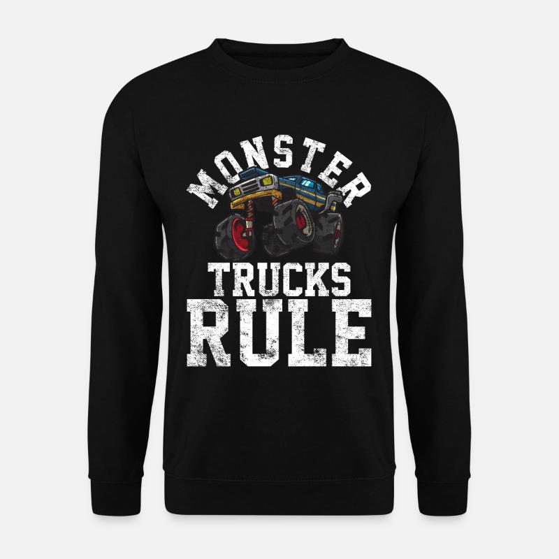 Monster-Trucks - Unisex Pullover - Schwarz