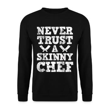 chef - Sweat-shirt Unisexe - noir - Devant - Alina (178cm) & Michal (187cm)