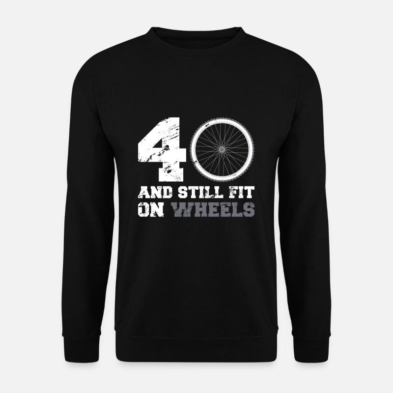40er 40. Geburtstag Radsport Radfahrer Geschenk - Unisex Pullover - Schwarz
