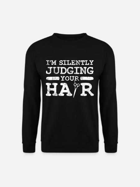 hairstyle - Unisex Sweatshirt - black