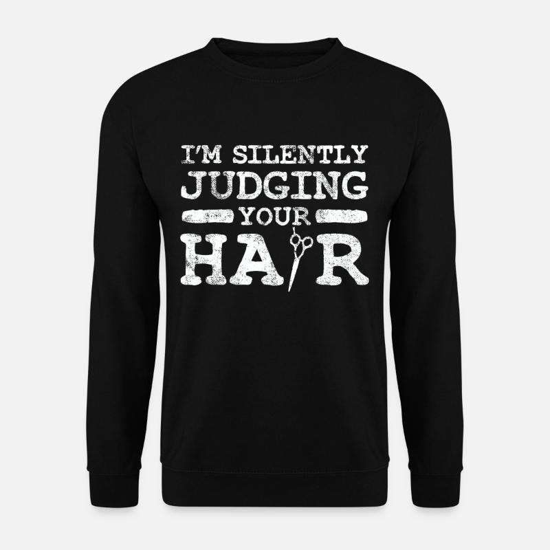 hairstyle - Unisex Sweatshirt - black