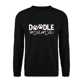 Goldendoodle - Sweat-shirt Unisexe - noir - Devant - Alina (178cm) & Michal (187cm)