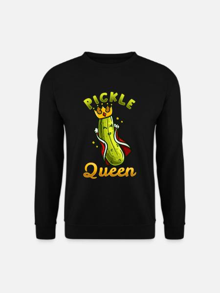 Gurke Salatgurke Wochenmarkt Bauer Vegan - Unisex Pullover - Schwarz