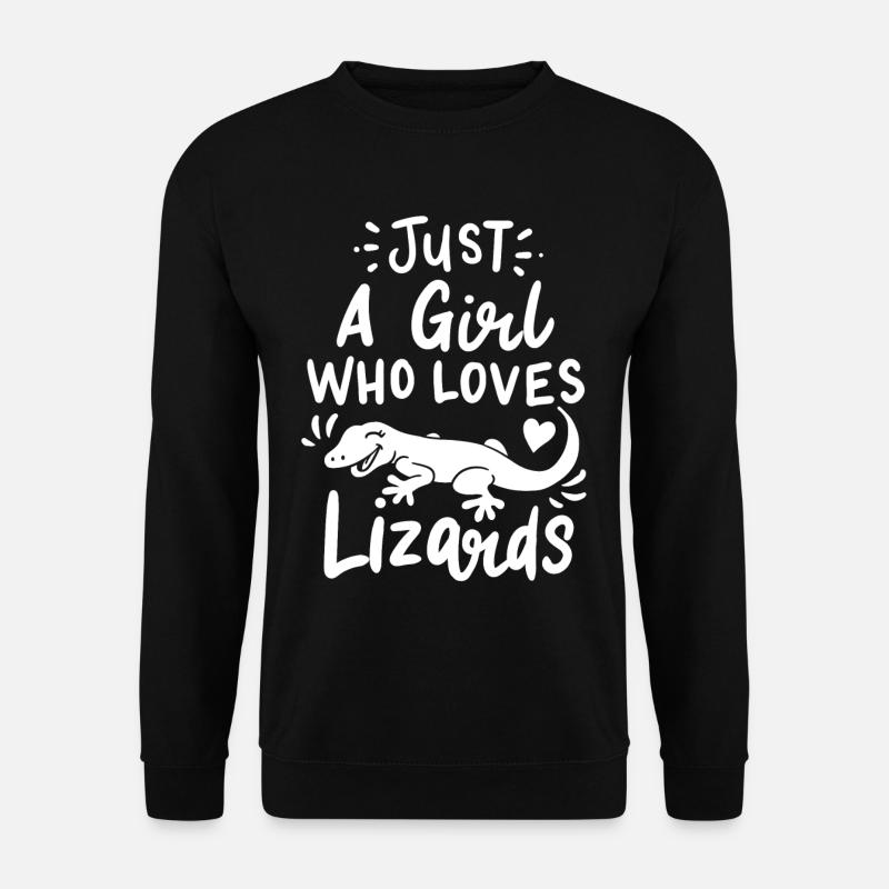 Gecko Reptilien Terrarium - Unisex Pullover - Schwarz