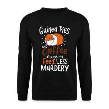 Cobayes - Sweat-shirt Unisexe - noir - Devant - Alina (178cm) & Michal (187cm)