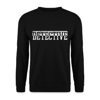 detective - Unisex Sweatshirt - black - Front - Alina (178cm) & Michal (187cm)