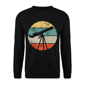 Astronomy stars planets planetarium - Unisex Sweatshirt - black - Front - Alina (178cm) & Michal (187cm)