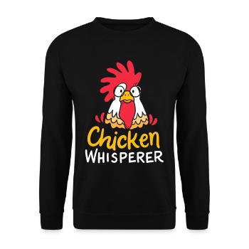 Chicken Chicken Farmer - Unisex Sweatshirt - black - Front - Alina (178cm) & Michal (187cm)