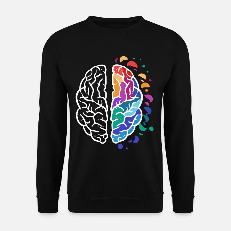 Gehirn - Unisex Pullover - Schwarz