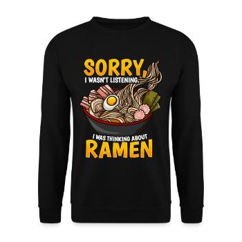 Ramen - Unisex Pullover - Schwarz - Vorne - Alina (178cm) & Michal (187cm)