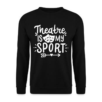 Theater - Unisex Pullover - Schwarz - Vorne - Alina (178cm) & Michal (187cm)