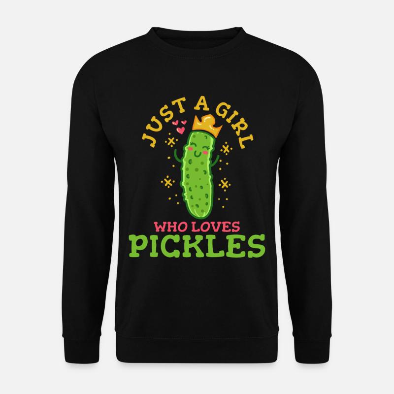 Vegetable cucumber - Unisex Sweatshirt - black