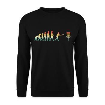 Disc golf - Sweat-shirt Unisexe - noir - Devant - Alina (178cm) & Michal (187cm)