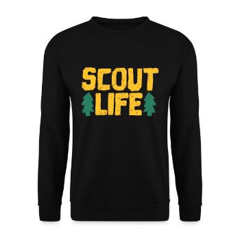 scout - Sweat-shirt Unisexe - noir - Devant - Alina (178cm) & Michal (187cm)