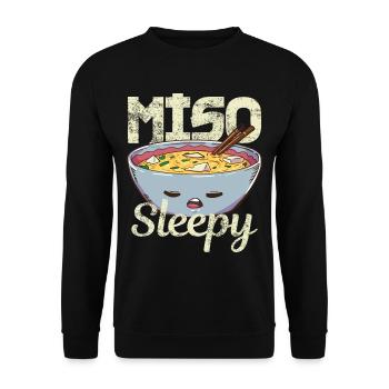 Miso Suppe - Unisex Pullover - Schwarz - Vorne - Alina (178cm) & Michal (187cm)