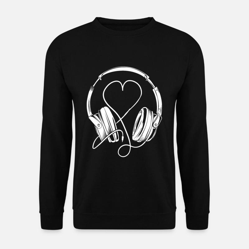Kopfhörer Musikliebhaber! - Unisex Pullover - Schwarz