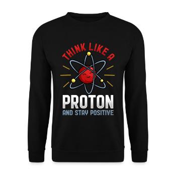 Science biology chemistry physics - Unisex Sweatshirt - black - Front - Alina (178cm) & Michal (187cm)