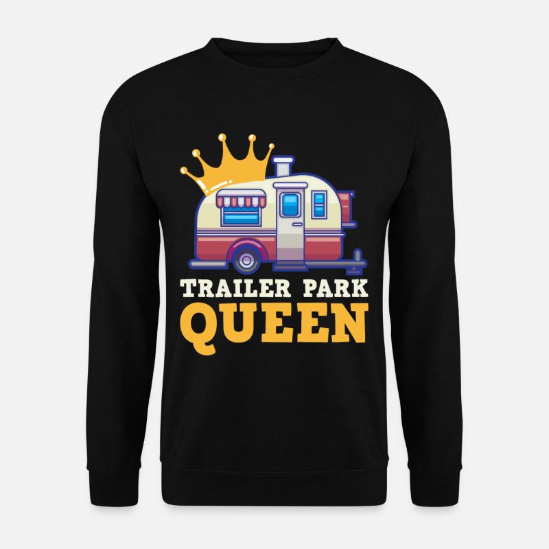 Zelten Wohnwagen - Unisex Pullover - Schwarz