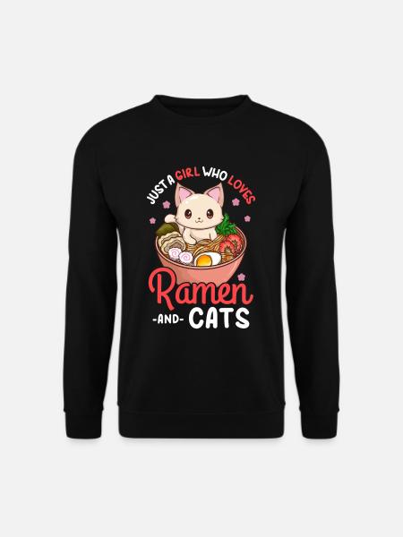 Ramen cats - Unisex Sweatshirt - black