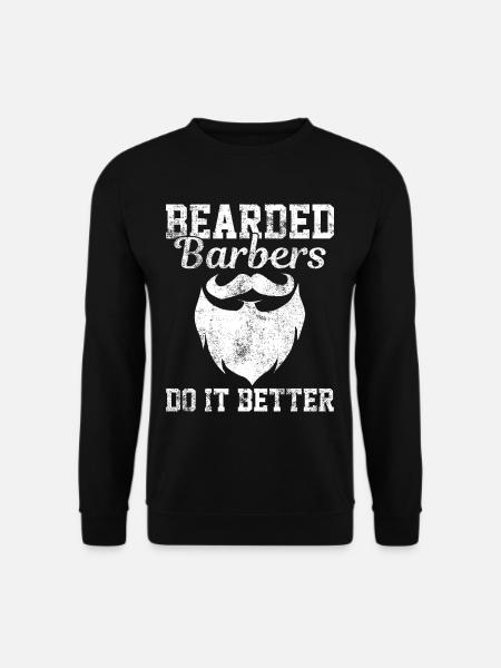 Bart Barber coiffeur - Sweat-shirt Unisexe - noir