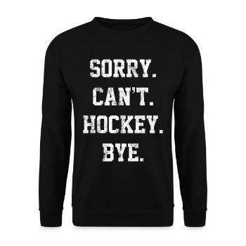 Le hockey - Sweat-shirt Unisexe - noir - Devant - Alina (178cm) & Michal (187cm)