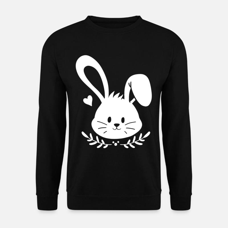 Hase Ostern - Unisex Pullover - Schwarz