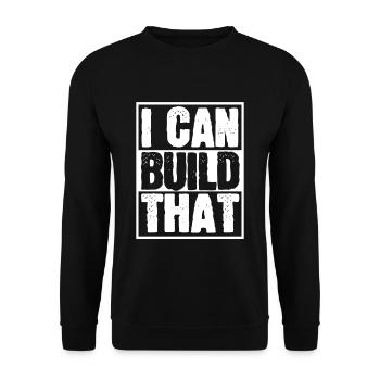 Carpenter Handyman Woodworker - Unisex Sweatshirt - black - Front - Alina (178cm) & Michal (187cm)