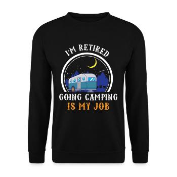 Tentes de camping caravanes camping-car - Sweat-shirt Unisexe - noir - Devant - Alina (178cm) & Michal (187cm)