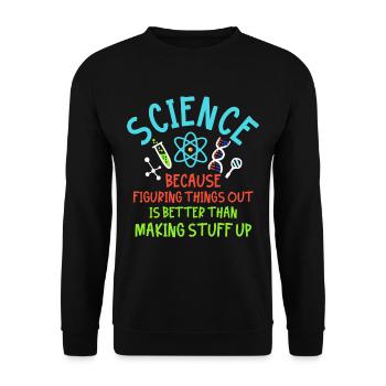 Science - Unisex Pullover - Schwarz - Vorne - Alina (178cm) & Michal (187cm)