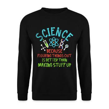 Science Science - Unisex Sweatshirt - black - Front - Alina (178cm) & Michal (187cm)
