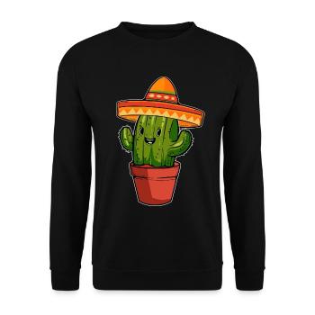 Désert de cactus du Mexique - Sweat-shirt Unisexe - noir - Devant - Alina (178cm) & Michal (187cm)