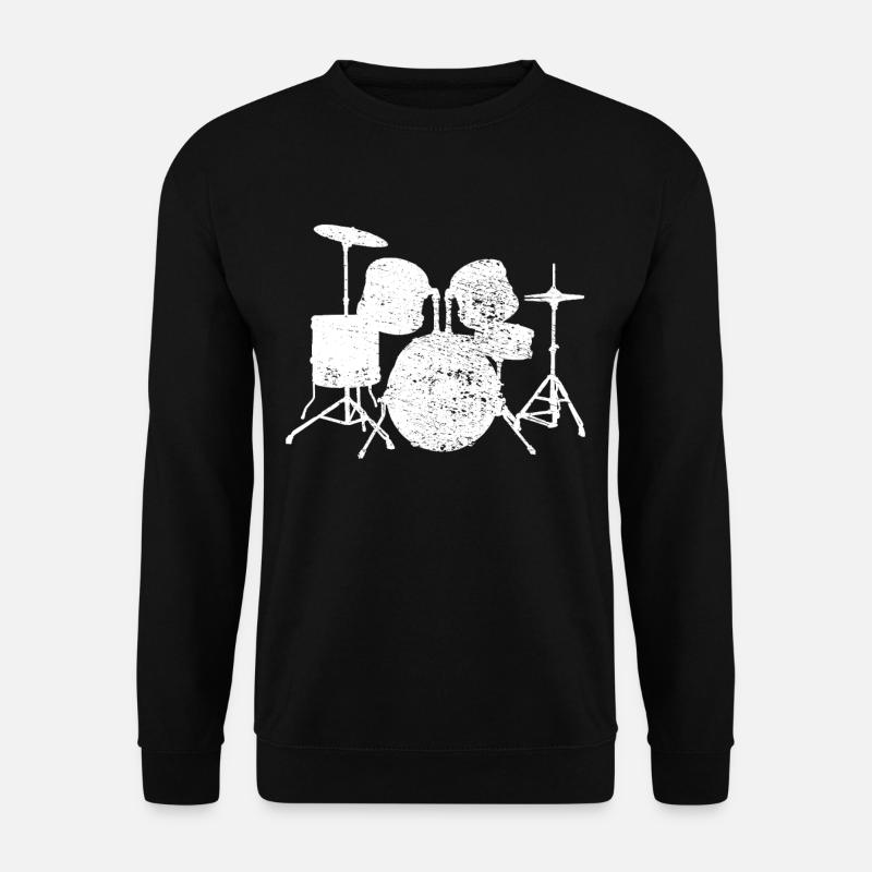 Schlagzeug Vintage - Unisex Pullover - Schwarz