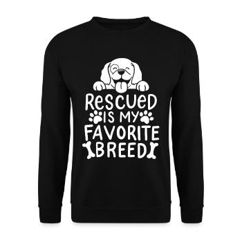 Animal shelter animal protection association animal rescue - Unisex Sweatshirt - black - Front - Alina (178cm) & Michal (187cm)