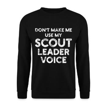 Scout team leader leader - Unisex Sweatshirt - black - Front - Alina (178cm) & Michal (187cm)