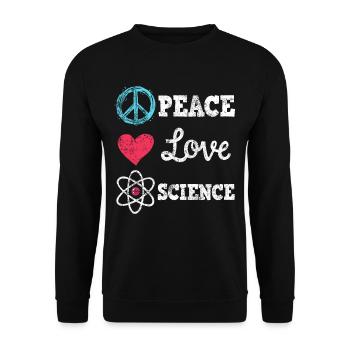 Professeur de biologie des sciences physiques - Sweat-shirt Unisexe - noir - Devant - Alina (178cm) & Michal (187cm)