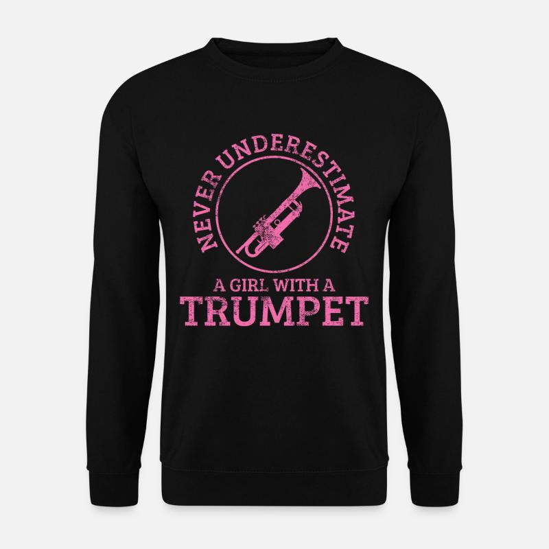 Trompete Trompeter - Unisex Pullover - Schwarz
