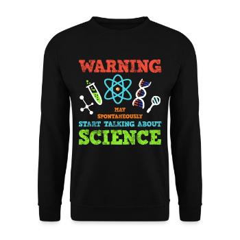 Science science chemistry bio physics - Unisex Sweatshirt - black - Front - Alina (178cm) & Michal (187cm)