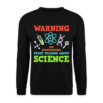 Physics chemistry biology - Unisex Sweatshirt - black - Front - Alina (178cm) & Michal (187cm)