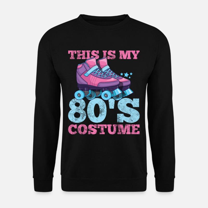 80er Rollschuhe - Unisex Pullover - Schwarz