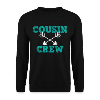 Cousins - Unisex Sweatshirt - black - Front - Alina (178cm) & Michal (187cm)