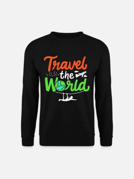 Weltreise - Unisex Pullover - Schwarz