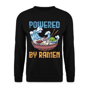 Ramen - Unisex Pullover - Schwarz - Vorne - Alina (178cm) & Michal (187cm)
