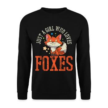 Renards renards - Sweat-shirt Unisexe - noir - Devant - Alina (178cm) & Michal (187cm)