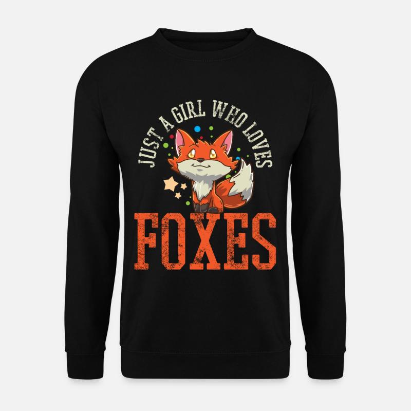 Fox foxes - Unisex Sweatshirt - black