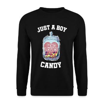 Trucs ou bonbons Halloween - Sweat-shirt Unisexe - noir - Devant - Alina (178cm) & Michal (187cm)