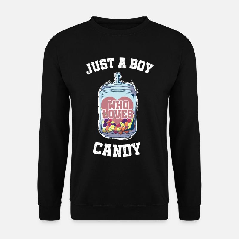 Halloween Süßigkeiten Süßes oder Saures - Unisex Pullover - Schwarz